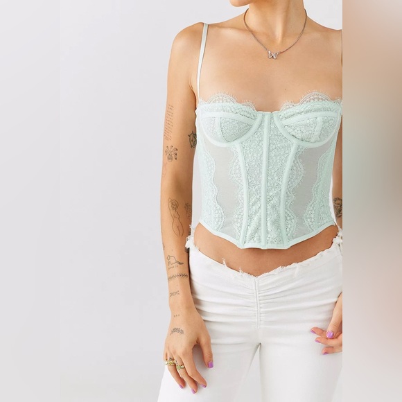 UO- Out from Under Modern Love Corset Top Medium - Picture 1 of 12
